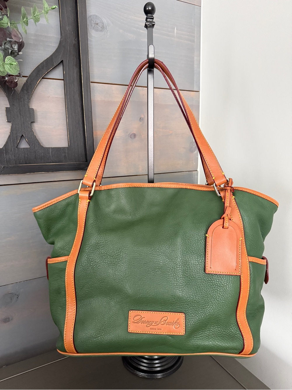 Dooney & Bourke Green Leather Satchel